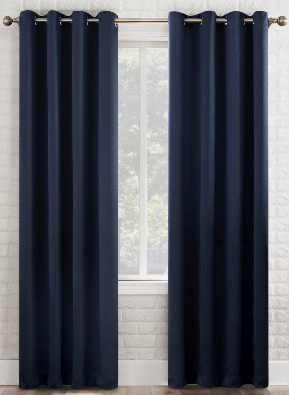 Sun Zero Blackout One Panel Pair Blue 104”x64”
